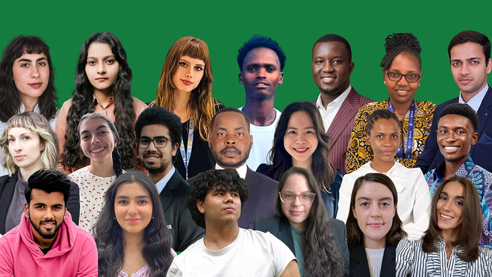 Portraits of young people taking part in FANUA youth leadership and skills programs